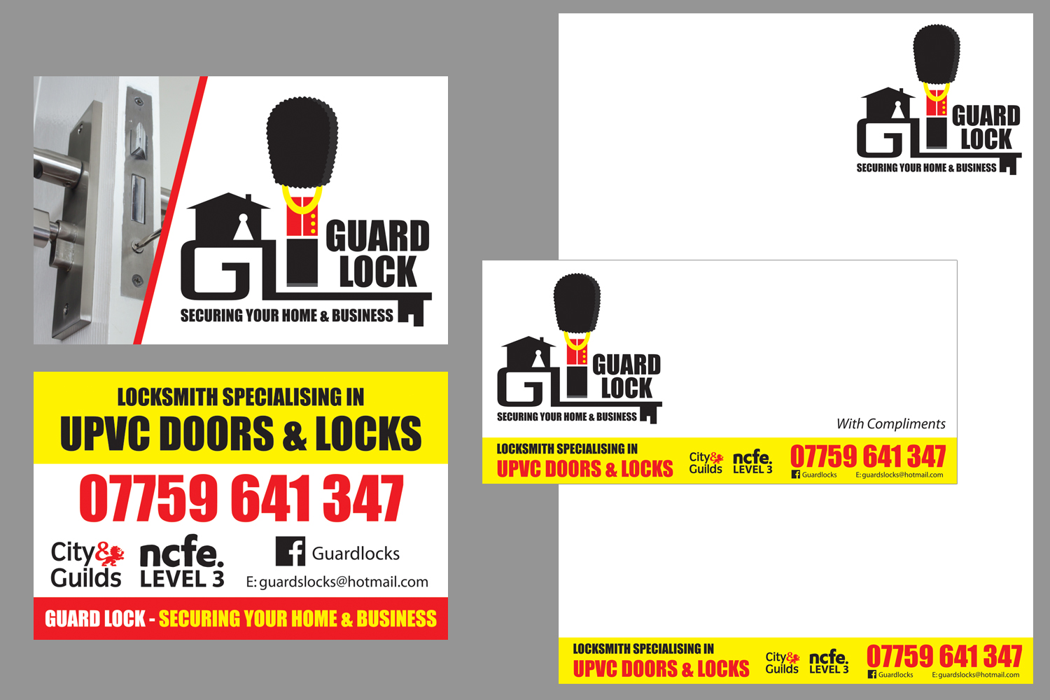 Guardlock Logo and Stationery – Sara Tyler Reese Portfolio