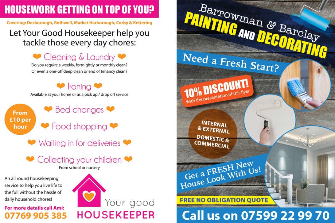 your-good-housekeeper-bnb-flyers